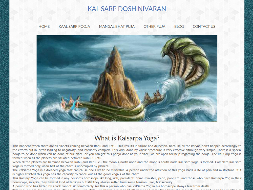 website-designing-for-panditji,-jyotish,-kalsarp-dosh-and-mangal-bhat-puja